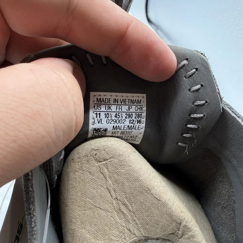 Adidas Wings & Horns WH NMD_R2 Shoes Mens 11 Ash Grey Leather‎ Sneakers BB3117